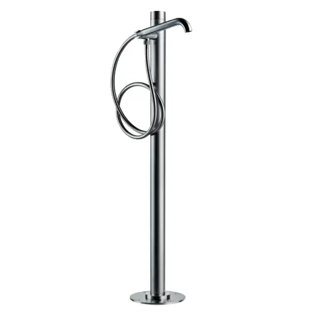 Bossini Nobu Смеситель прогрессивный напольный д/ванны, высота 103 см х &Oslash; 54 mm., цвет: нержавеющая сталь