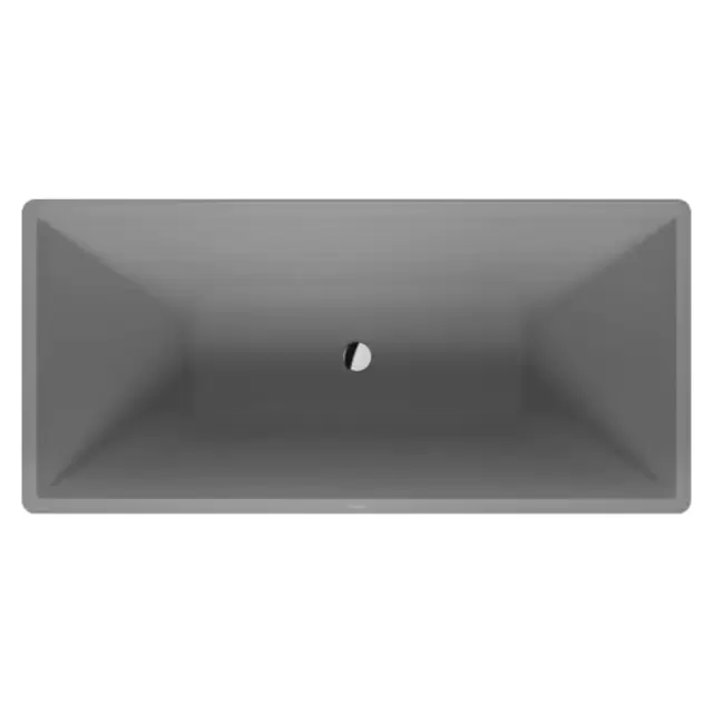Duravit Vitrium Ванна отдельностоящая 160x75см, с ножками, с2 наклонами для спины, прямоугольная, цвет: светло-серый матовый