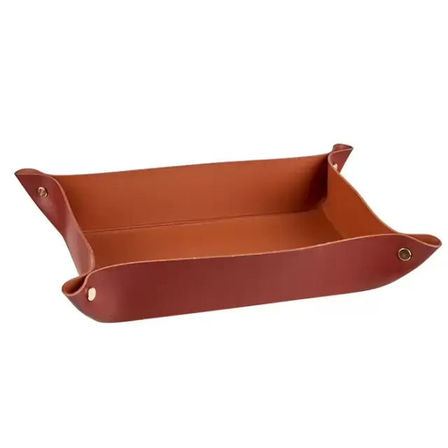 Colombo Adj Мелочница, 20x14H5 см, цвет: бордо/коньяк