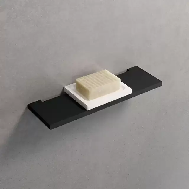 Novellini Kuadra Мыльница 12х9.7см., для установки на полку, цвет: белый матовый