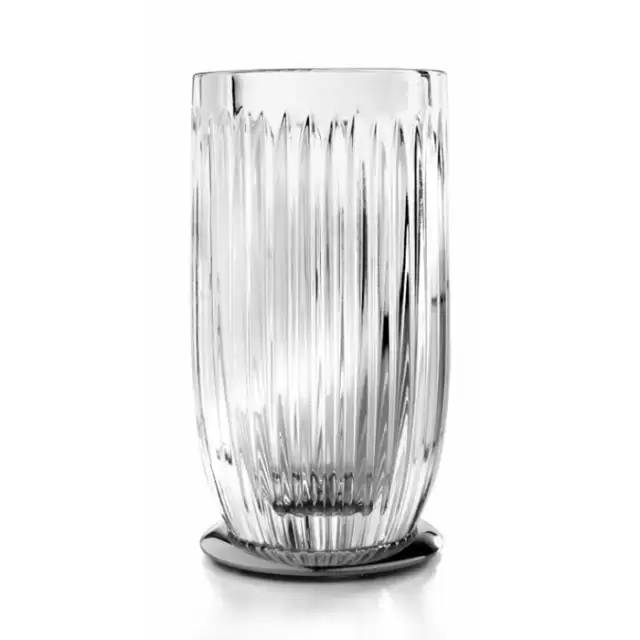 3SC Elegance Стакан настольный, цвет: прозрачный хрусталь/никель черный матовый