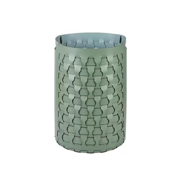 Colombo Adj Круглая корзина Dubai D40хH57см., напольная, цвет: эвкалипт/небесный