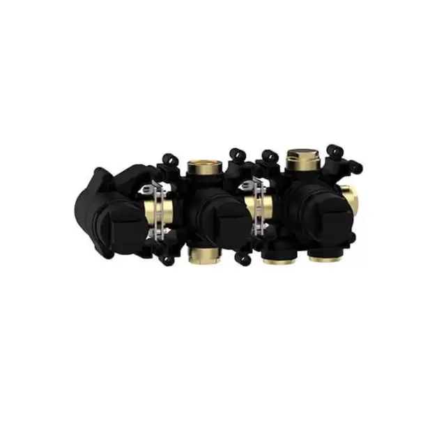 Almar Modular Закладная термостата на 2 потребителя горизонтальная + душ