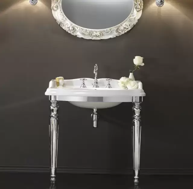 3SC Consolle Консоль King 71х54хh97см, с раковиной LA01 и сифоном, напольная, цвет: хром