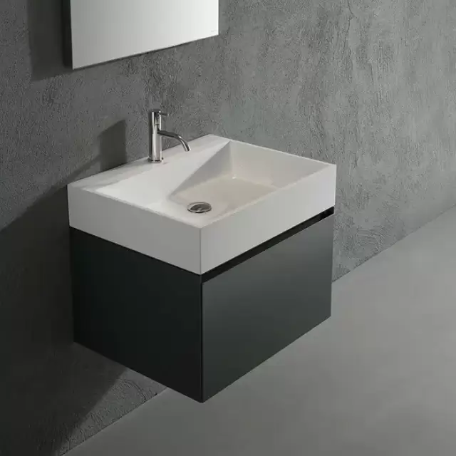 Antonio Lupi Gesto Комплект подвесной мебели 63х50хh50см, с раковиной, с 1 ящиком, цвет: Matita goffrato