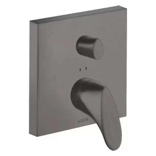 Axor Starck Organic Смеситель для ванны, встраиваемый, с переключателем на 2 потока, цвет: шлифованный черный хром