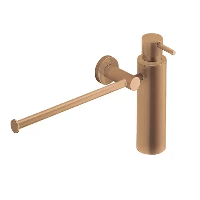 Colombo Plus Полотенцедержатель с дозатором для жидкого мыла, подвесной, цвет: PVD Vintage