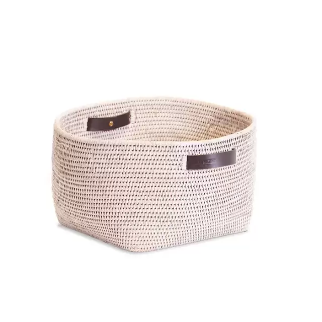 Decor Walther Basket KORB Коробка универсальная 47x44х23см., настольная, цвет: ротанг светлый