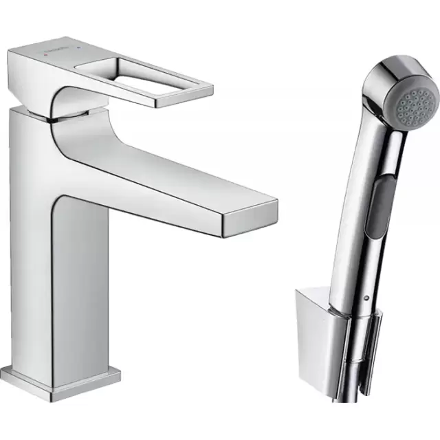 Hansgrohe Metropol Смеситель для биде, на 1 отв., с ручным душем, цвет: хром