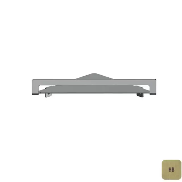 Almar Аксессуары Полка угловая 21.6xh21.6см., цвет: латунь брашированная PVD