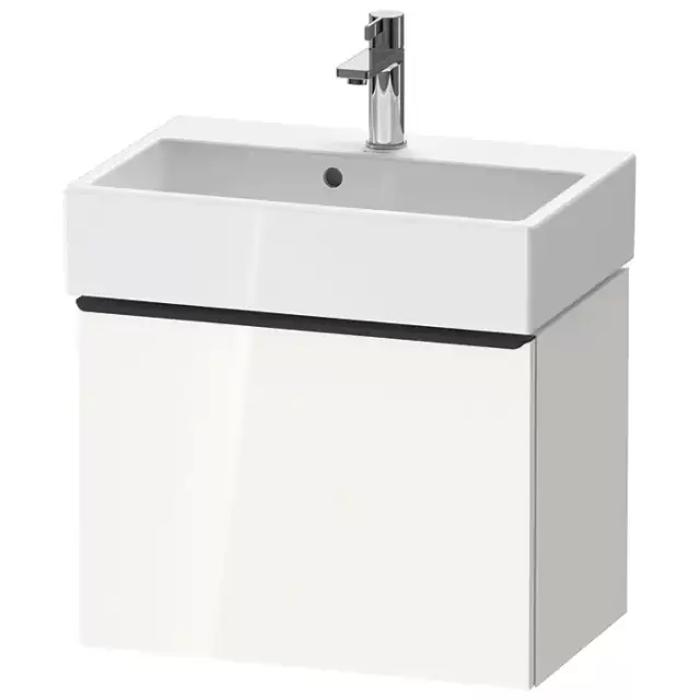 Duravit D-Neo Тумбочка подвесная компакт 58.4x37.2х44 см., раковина, 1 ящик, цвет: белый высокоглянцевый