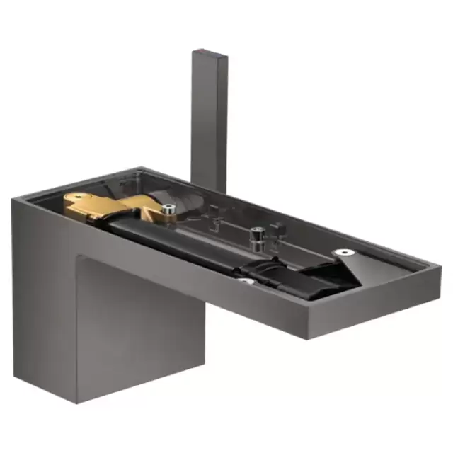 Axor MyEdition Смеситель для раковины 70, на 1 отв., без панели, цвет: шлифованный черный хром