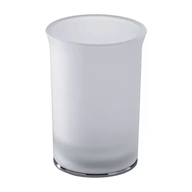 Colombo Link Стакан настольный, цвет: хром/матовое стекло