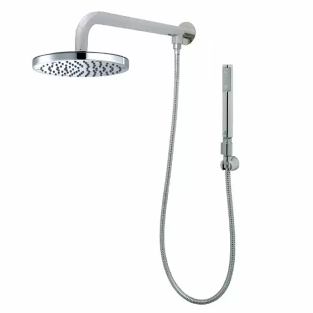 Bossini Oki Комплект для душа с верхним душем &Oslash;200 мм. с держателем 331,5 мм. из стены, с ручным душем, настенным держ и шлангом 1500 мм., цвет: хром