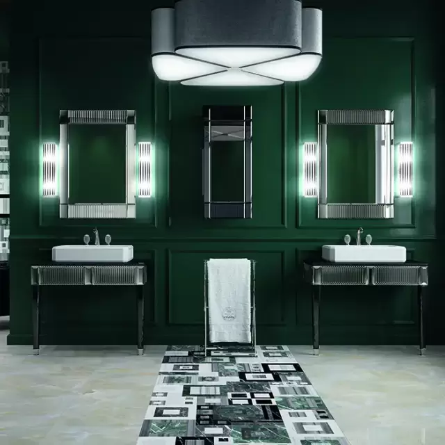 Oasis Rialto Комплект мебели напольный, №2, L98xP51x H:200см, цвет: black glass/хром