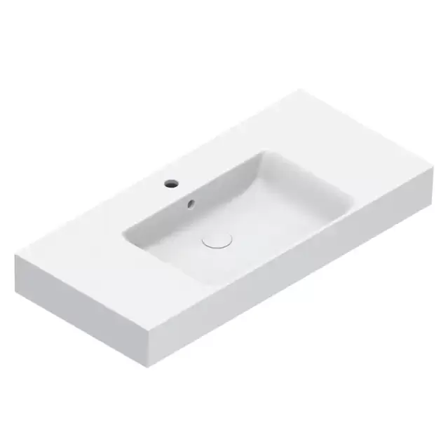 Catalano Premium Раковина 100x47см чаша в центре, с 1 отв., цвет: белый глянцевый
