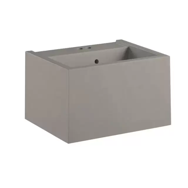 Kerasan Kanaal Раковина подвесная 60х46.5см.,с 2 отв., цвет: Matt Grey