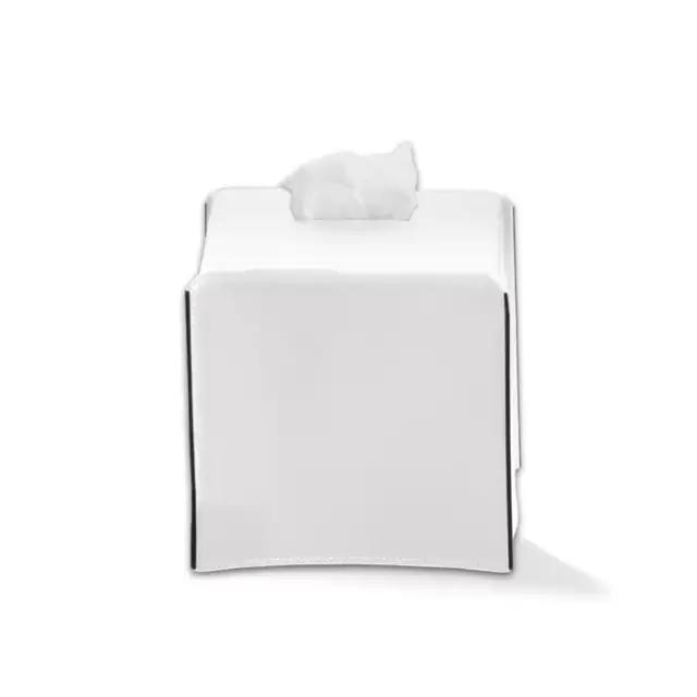 Decor Walther Nappa KBQ Коробка для салфеток, цвет: Натуральная кожа NAPPA белоснежная