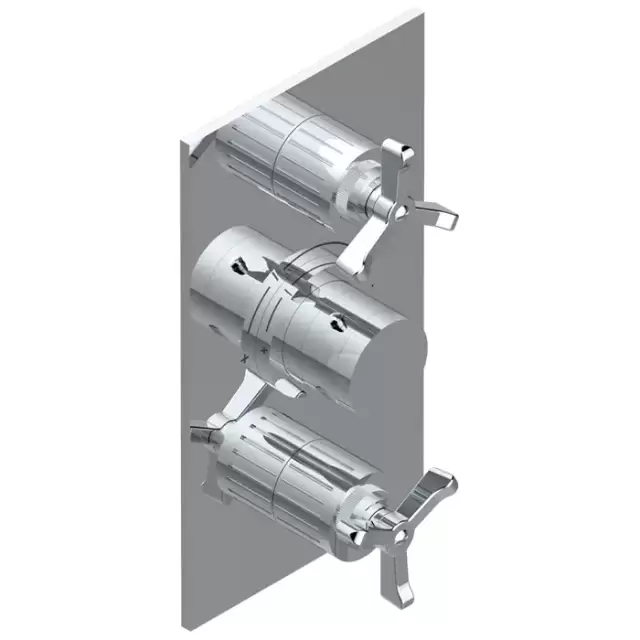 THG Hamptons Смеситель для душа, встраиваемый, термостатический, цвет: хром