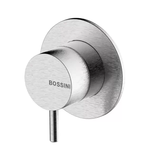 Bossini Nobu Наружная часть монорычажного встраиваемого настенного смесителя, цвет: нержавеющая сталь