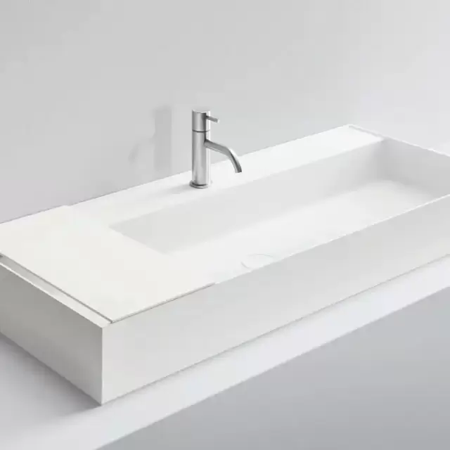 NOORTH milldue edition Раковина 108.4х47.2х12 см, 1 отв., накладная, цвет: белый