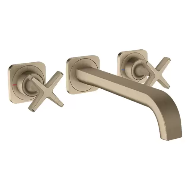 Axor Citterio E Смеситель для раковины, встраиваемый, излив: 22см., цвет: шлифованный никель