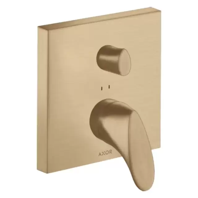 Axor Starck Organic Смеситель для ванны, встраиваемый, с переключателем на 2 потока, цвет: шлифованная бронза