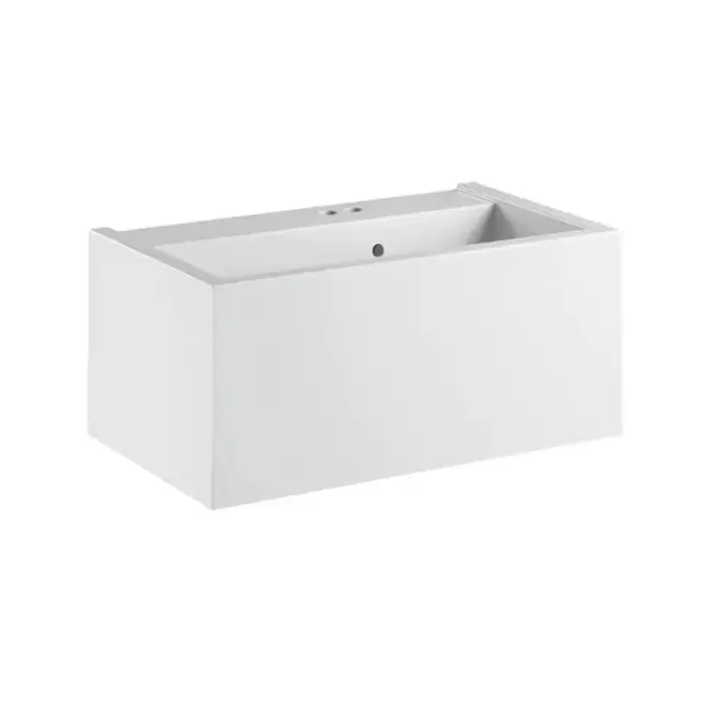 Kerasan Kanaal Раковина подвесная 80х46.5см.,с 2 отв., цвет: белый глянцевый