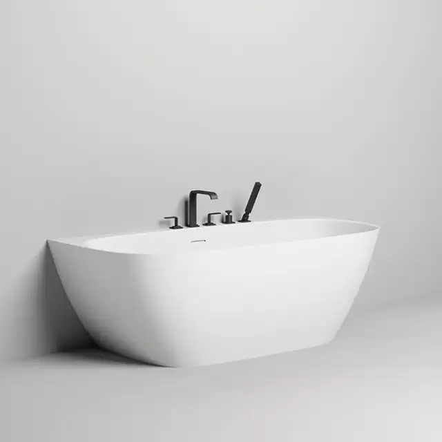 Salini Sofia Wall 180 Ванна пристенная 180х85х61cм., донный клапан "Up&Down", сифон, слив-перелив, материал: S-stone , цвет: белый матовый