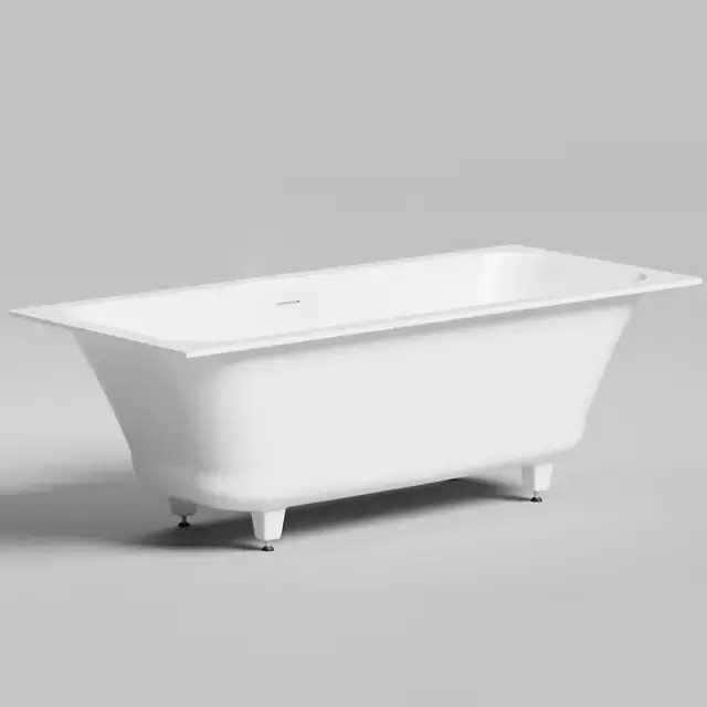 Salini Orlanda Axis Kit Встраиваемая ванна на ножках 170х75х60см., "Up&Down", сифон, интегрированный слив-перелив, материал: S-Stone, цвет: белый матовый