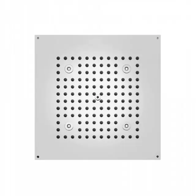 BOSSINI DREAM-CUBE Верхний душ 470 x 370 мм с 4 LED RGB, блок питания/управления, Cromoterapia, гибкая подводка, цвет: хром