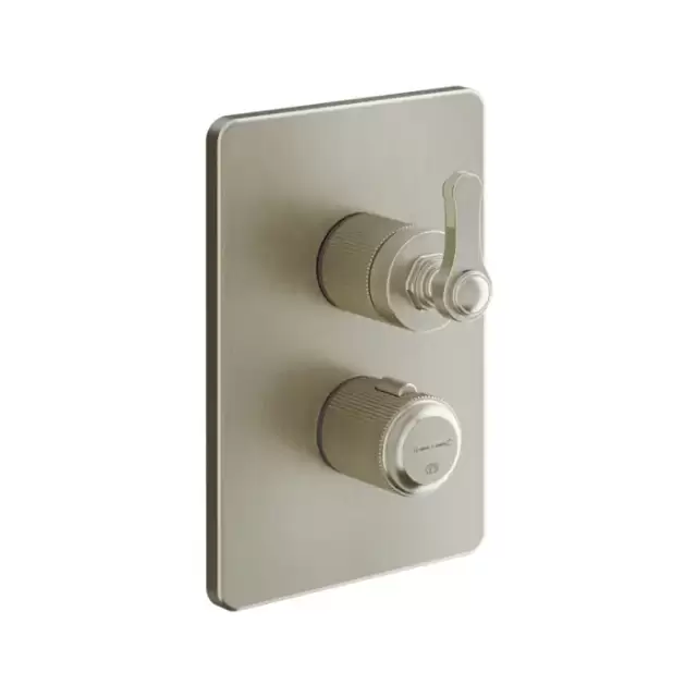 Gessi Venti20 Смеситель для душа, встраиваемый, термостатический, с запорным вентилем, цвет: Finox Brushed Nickel