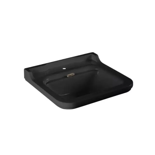 Kerasan Waldorf Раковина 60х55 см, 1 отв., керамическая, цвет: черный/золото