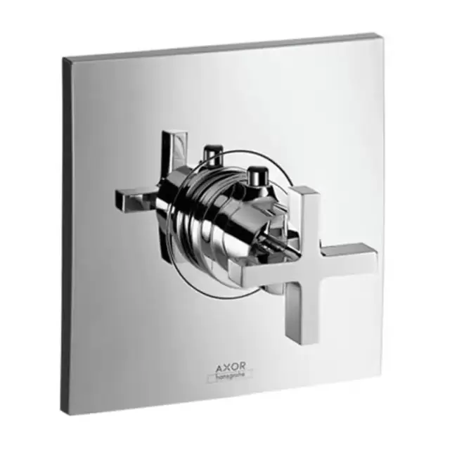 Axor Citterio, Термостат Highflow,с крестовой рукояткой, СМ, внешняя часть, цвет: хром