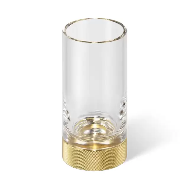 Decor Walther Club SMG Стакан настольный, прозрачное стекло, цвет: золото
