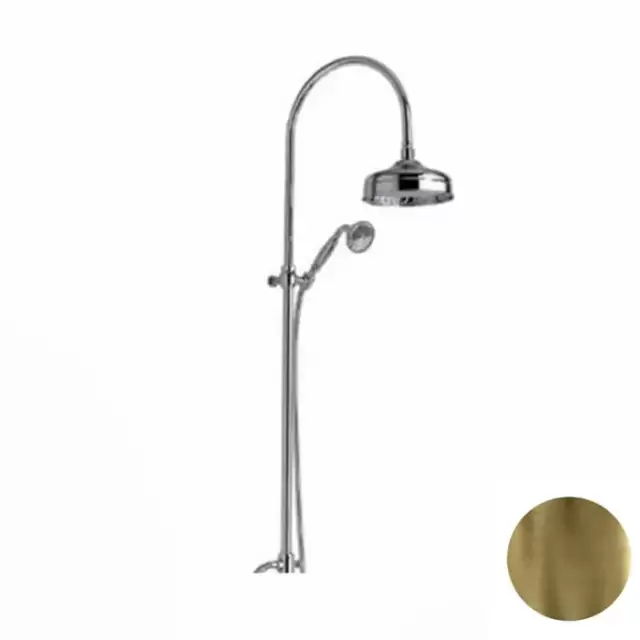Nicolazzi Doccia Душевая стойка с лейкой 200 мм, переключателем и ручным душем цвет: Bronze Plated
