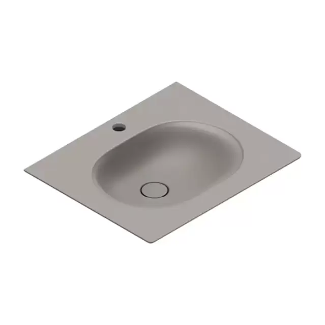 Catalano Sfera Раковина консоль 60x50см, с 1 отв., цвет: Tortora Satinato