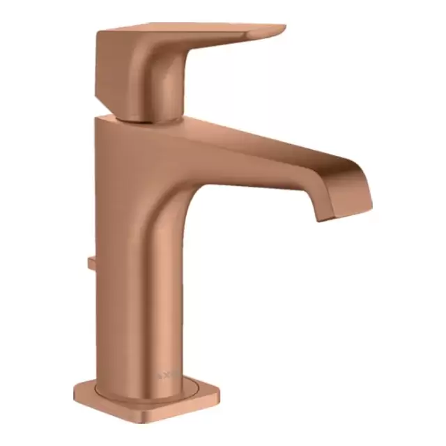 Axor Citterio E Смеситель для раковины 125, на 1 отв., с донным клапаном, цвет: шлифованное красное золото