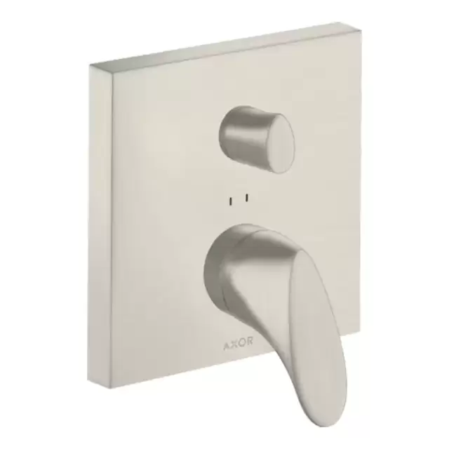 Axor Starck Organic Смеситель для ванны, встраиваемый, с переключателем на 2 потока, цвет: сталь