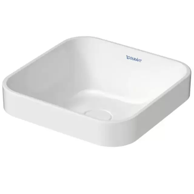 Duravit Happy D.2 Plus Раковина 40х40см, без отв., накладная, квадратная, цвет: белый