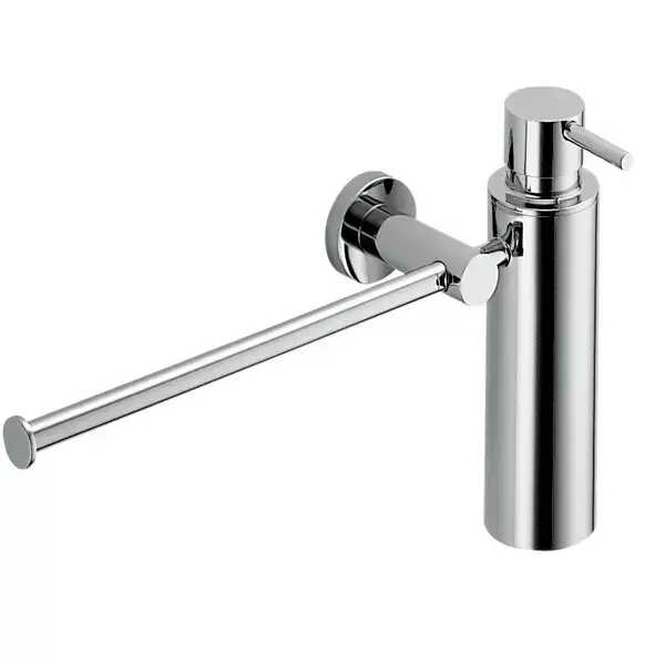 Colombo Plus Полотенцедержатель с дозатором для жидкого мыла, подвесной, цвет: хром