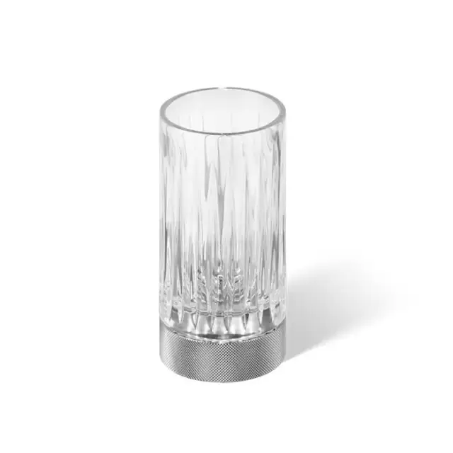 Decor Walther Club SMG Стакан настольный, граненое стекло, цвет: хром