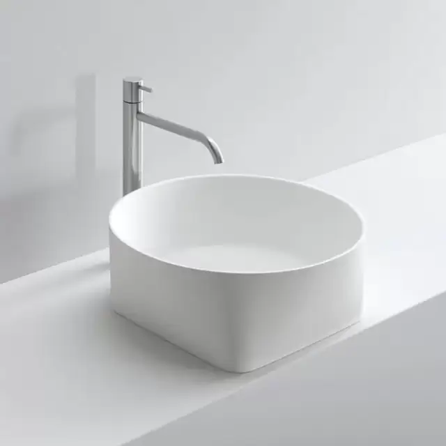 NOORTH milldue edition Раковина 44.6x16 см, без отв., накладная, цвет: белый