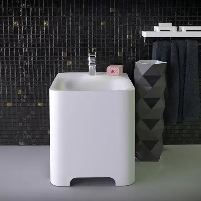 KNIEF Feel Биде напольное  58х39х42 см,с 1 отв под смеситель , цвет: белый