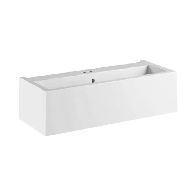 Kerasan Kanaal Раковина подвесная, 100х40х25см., с 1 отв., цвет: белый глянцевый