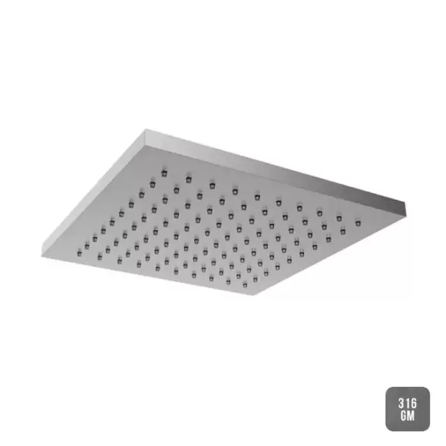 Almar 316 Stainless Steel Верхний душ 25х25см., потолочный, цвет: Gun Metal 316 Brushed PVD