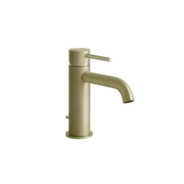 Gessi 316 Смеситель для раковины, на 1 отв., с донным клапаном , цвет: Brushed Brass PVD