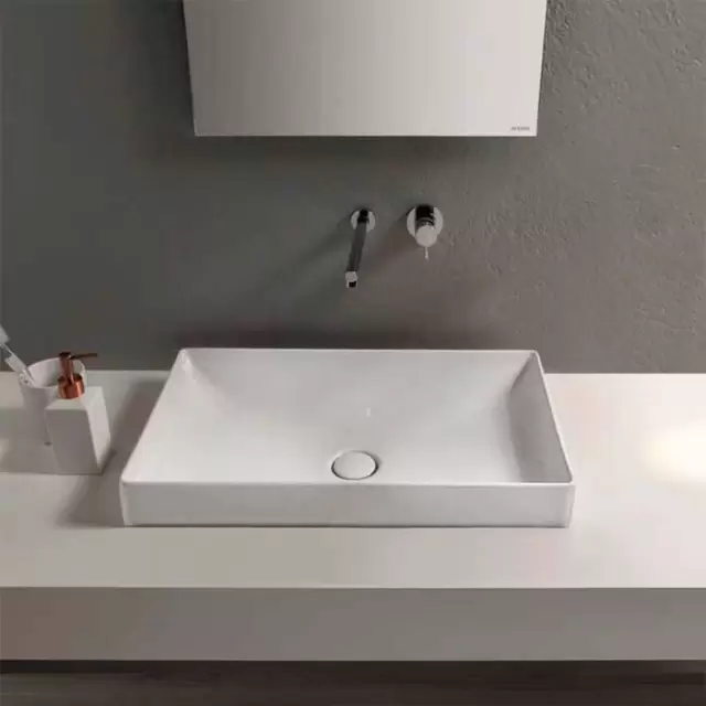 Globo T-Edge Раковина 61х37х14 см, без отв., цвет: белый