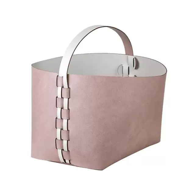 ADJ Корзина Helena, 35x30xH26 см., цвет: пепельная роза/устричный