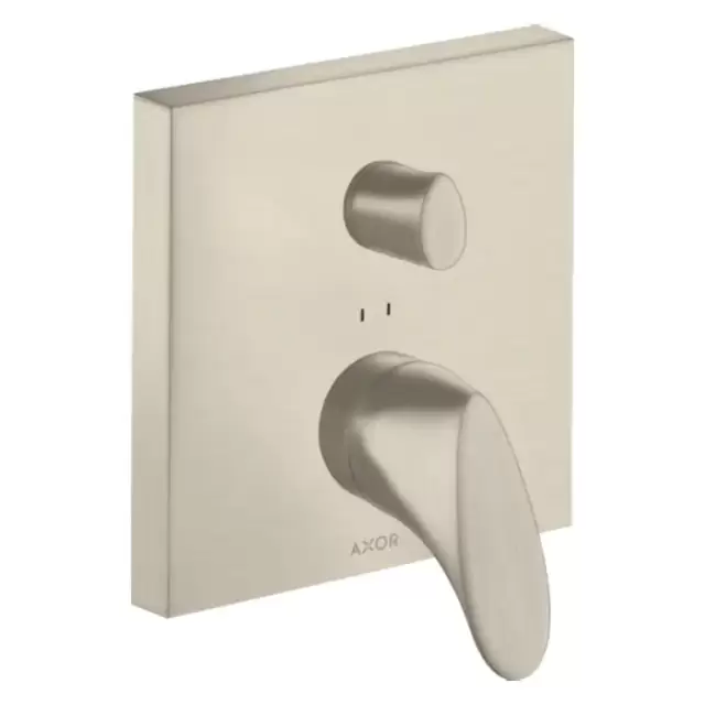 Axor Starck Organic Смеситель для ванны, встраиваемый, с переключателем на 2 потока, цвет: шлифованный никель